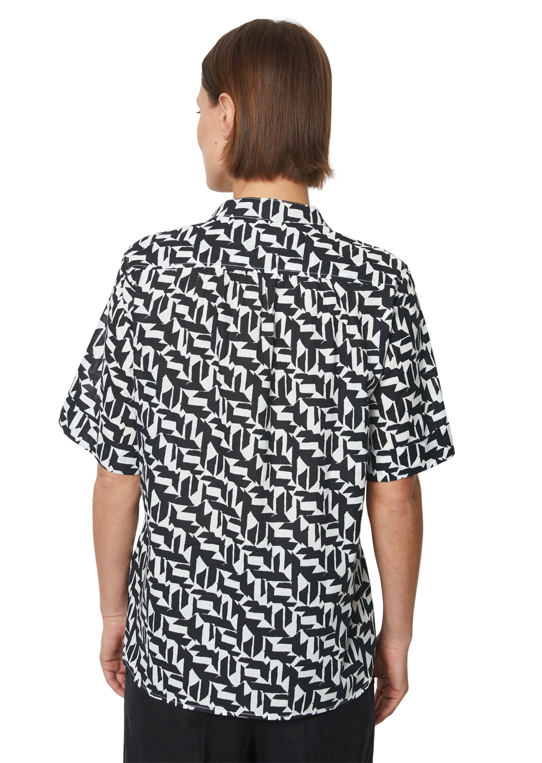 Marc o polo bluse schwarz weiß Clearance